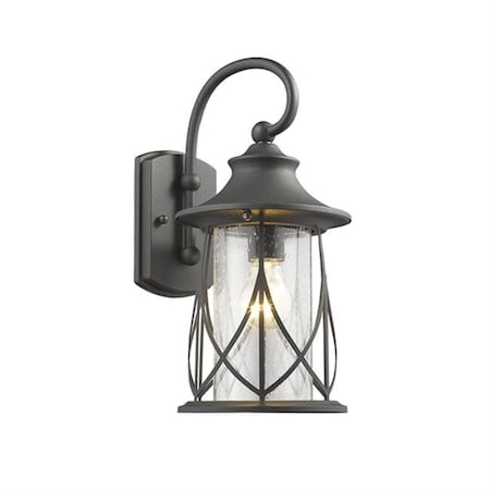 Chloe Lighting Chloe CH22040BK15-OD1 15 in. Lighting Marhaus Transitional 1 Light Black Outdoor Wall Sconce - Textured Black CH22040BK15-OD1